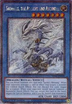 Sauravis, the Ancient and Ascended (Platinum Secret Rare) RA02-EN019