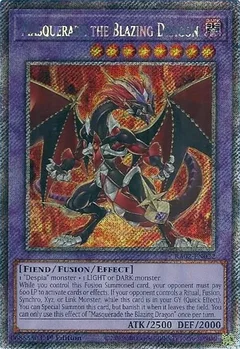 Masquerade the Blazing Dragon (Platinum Secret Rare) RA02-EN022