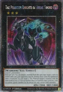 The Phantom Knights of Break Sword (Platinum Secret Rare) RA02-EN035
