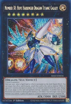 Number 38: Hope Harbinger Dragon Titanic Galaxy (Secret Rare) RA02-EN036