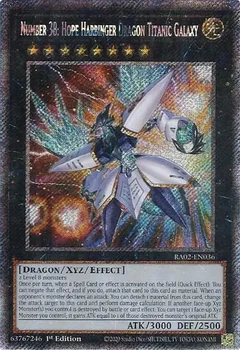 Number 38: Hope Harbinger Dragon Titanic Galaxy (Platinum Secret Rare) RA02-EN036