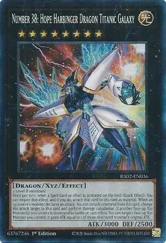 Number 38: Hope Harbinger Dragon Titanic Galaxy (PCR) RA02-EN036
