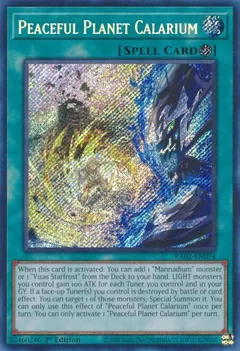 Peaceful Planet Calarium (Secret Rare) RA02-EN074