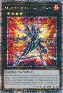 Salamangreat Blaze Dragon (Quarter Century Secret Rare) TN23-EN007