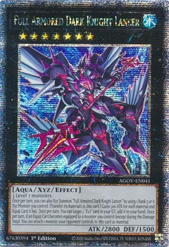 Full Armored Dark Knight Lancer (Quarter Century Secret Rare) AGOV-EN041
