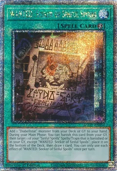 WANTED: Seeker of Sinful Spoils (Quarter Century Secret Rare) AGOV-EN054