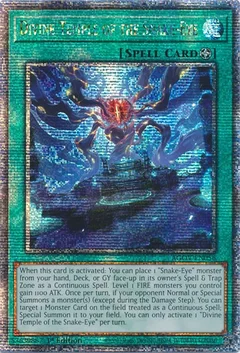 Divine Temple of the Snake-Eye (Quarter Century Secret Rare) AGOV-EN056