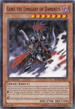 Gorz the Emissary of Darkness (Starfoil) 1st Edition BP01-EN014