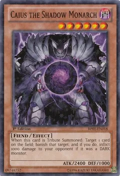 Caius the Shadow Monarch (Starfoil) 1st Edition BP01-EN018