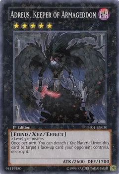 Adreus, Keeper of Armageddon (Starfoil) 1st Edition BP01-EN030