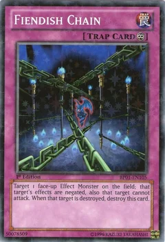 Fiendish Chain (Starfoil) 1st Edition BP01-EN105