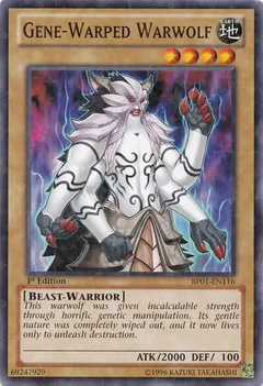 Gene-Warped Warwolf (Starfoil) Unlimited BP01-EN116