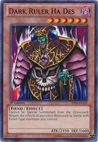 Dark Ruler Ha Des 1st Edition BP01-EN122