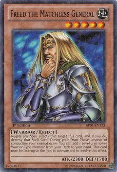Freed the Matchless General (Starfoil) Unlimited BP01-EN123