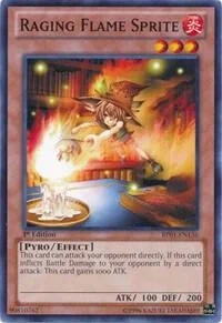 Raging Flame Sprite 1st Edition BP01-EN136