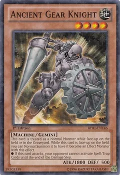 Ancient Gear Knight (Starfoil) Unlimited BP01-EN146