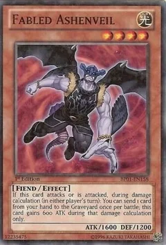 Fabled Ashenveil (Starfoil) 1st Edition BP01-EN158