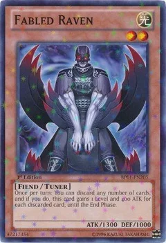 Fabled Raven (Starfoil) 1st Edition BP01-EN205