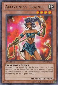 Amazoness Trainee (Starfoil) 1st Edition BP01-EN213
