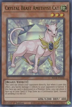 Crystal Beast Amethyst Cat BLCR-EN048