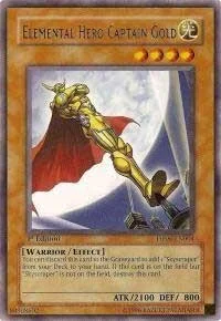 Elemental Hero Captain Gold 1st Edition DP06-EN004