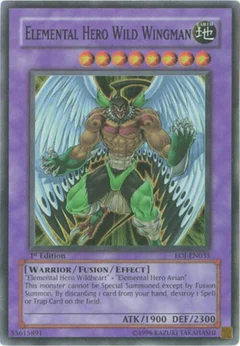 Elemental Hero Wild Wingman 1st Edition EOJ-EN035