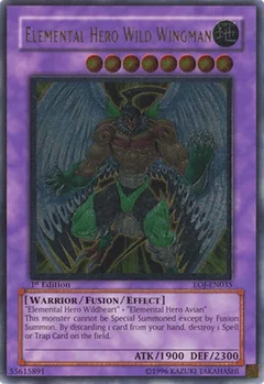 Elemental Hero Wild Wingman (UTR) 1st Edition EOJ-EN035