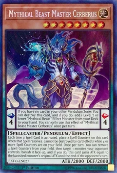 Mythical Beast Master Cerberus 1st Edition EXFO-EN027