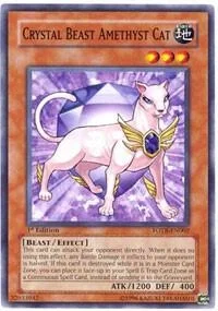 Crystal Beast Amethyst Cat 1st Edition FOTB-EN002