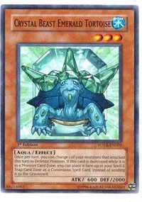 Crystal Beast Emerald Tortoise 1st Edition FOTB-EN003