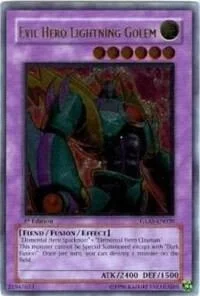 Evil Hero Lightning Golem (UTR) 1st Edition GLAS-EN039