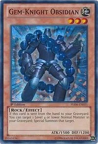 Gem-Knight Obsidian 1st Edition HA06-EN031