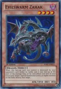 Evilswarm Zahak 1st Edition HA07-EN012
