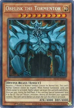 Obelisk the Tormentor (Secret Pharaoh's Rare) KICO-EN064