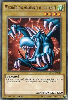 Winged Dragon, Guardian of the Fortress #1 1st Edition YGLD-ENA10