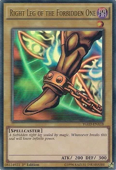 Right Leg of the Forbidden One Unlimited YGLD-ENA18