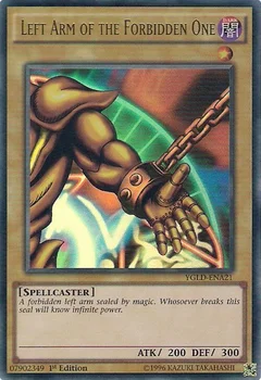 Left Arm of the Forbidden One Unlimited YGLD-ENA21