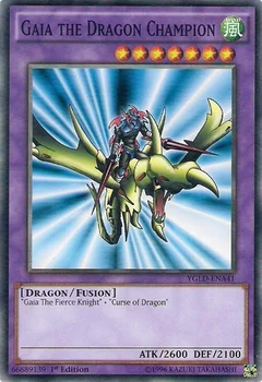 Gaia the Dragon Champion 1st Edition YGLD-ENA41