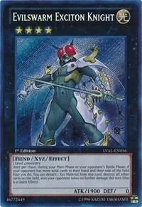 Evilswarm Exciton Knight 1st Edition LVAL-EN056