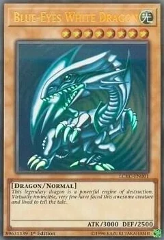 Blue-Eyes White Dragon (Version 2) 1st Edition LCKC-EN001