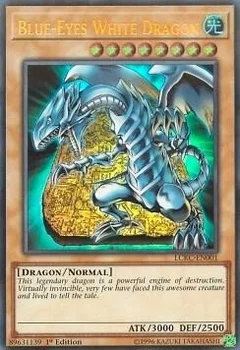 Blue-Eyes White Dragon (Version 4) 1st Edition LCKC-EN001
