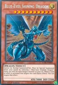 Blue-Eyes Shining Dragon 1st Edition LCKC-EN008