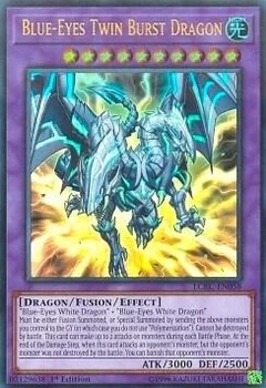 Blue-Eyes Twin Burst Dragon 1st Edition LCKC-EN058