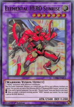 Elemental HERO Sunrise 1st Edition LED6-EN012