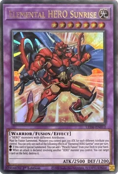 Elemental HERO Sunrise (2020 Date Reprint) 1st Edition LED6-EN012