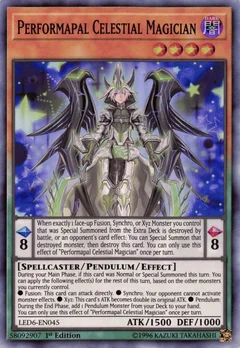 Performapal Celestial Magician 1st Edition LED6-EN045