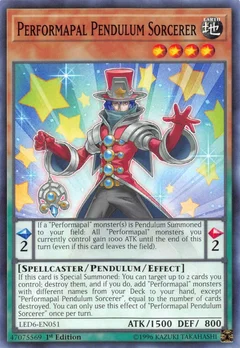 Performapal Pendulum Sorcerer 1st Edition LED6-EN051