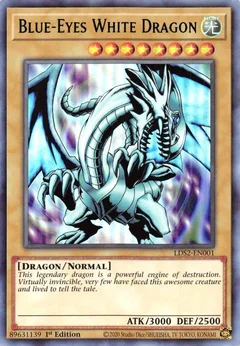 Blue-Eyes White Dragon (Green) LDS2-EN001