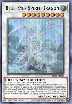 Blue-Eyes Spirit Dragon (Green) LDS2-EN020