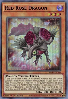 Red Rose Dragon (Blue) LDS2-EN108